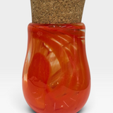 Jar with Cork Lid - orange