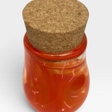 Jar with Cork Lid - orange