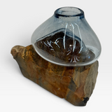 Glass on Rocks 8 - Clear Blue Vessel