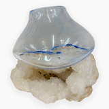 Glass on Rocks 9 - Clear Lt. Blue Vessel