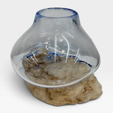 Glass on Rocks 9 - Clear Lt. Blue Vessel