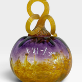 Pumpkin, Sm - purple & yellow