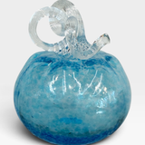 Pumpkin, Sm - copper blue with clear stem