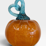 Pumpkin, Sm - autumn orange with emerald green stem
