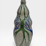 Vase - sgraffito trees, blue and green
