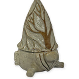 Gnome, med - sgraffito trees, brown