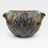 Vase with Handles - sgraffito trees