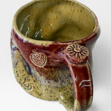 Mug, bumpy - Candy Red  3