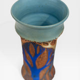 Vase - Soda Fired Sgraffito Trees I