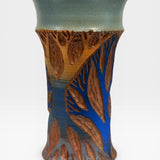 Vase - Soda Fired Sgraffito Trees I