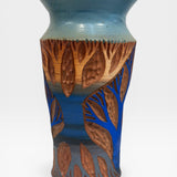 Vase - Soda Fired Sgraffito Trees II