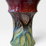 Vase - sgraffito trees, multicolor