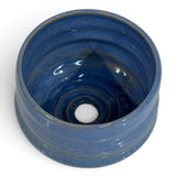 Planter - swirl, blue