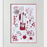 My Sketchbook: Red Guitar