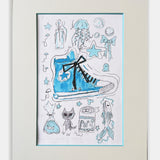 My Sketchbook: Blue Converse