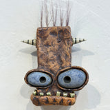 Hairy Head - wall hung monster