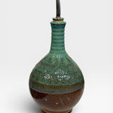 Oil Bottle, Aztec Design - shino, seamist, albany