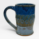 Mug, Aztec Design - chambray
