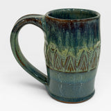 Mug, Aztec Design -  seamist, albany