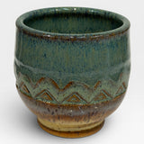 Wine Cup, Aztec Design - gold, seamist, medmist