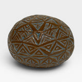 Adult Rattle, Aztec Design - chambray