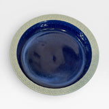 Baking Dish, Aztec Design - cobalt, opal, shino