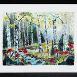 Poppies by a Stream