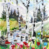Poppies in the Mountains