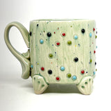 Mug with Feet - candy glaze