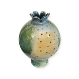 Vase - green with dots