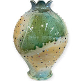 Vase - green with dots