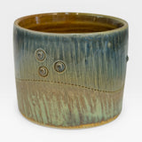 Small Cup with Flat Bottom - Dots and Skulls I