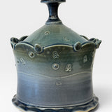 Lidded Jar - blue