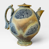 Teapot - blue and brown