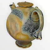 Teapot - blue and brown