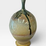 Small Bottle with Wavy Foot  - crystal