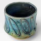 Tea Bowl with Slip Lines & Skulls 2