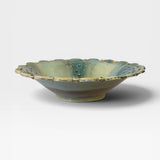 Wide Bowl with Scalloped Lip