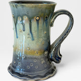 Mug with Skull Stamp - blue ash 1