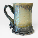 Mug with Skull Stamp - blue ash 3