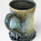Mug with Skull Stamp - blue ash 3