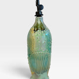 Oil Drizzler - green and gold with stripes