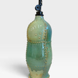 Oil Drizzler - green and gold with dots