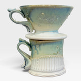 Coffee Pour Over Set - White and green
