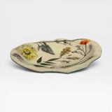 Platter, wavy - botanicals