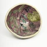 Bowl - purple with botanicals