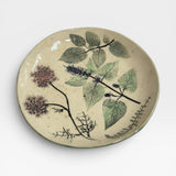 Serving Plate - botanical imprint 1