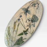 Platter, LG Oval  - botanicals 1