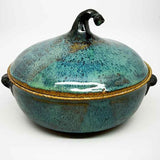 Baking Dish - blue with stem handle