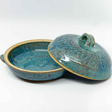 Baking Dish - blue with strap handle